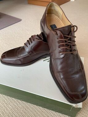 Giorgio Brutini Men's Dark Brown Leather Lace-Up Oxfords